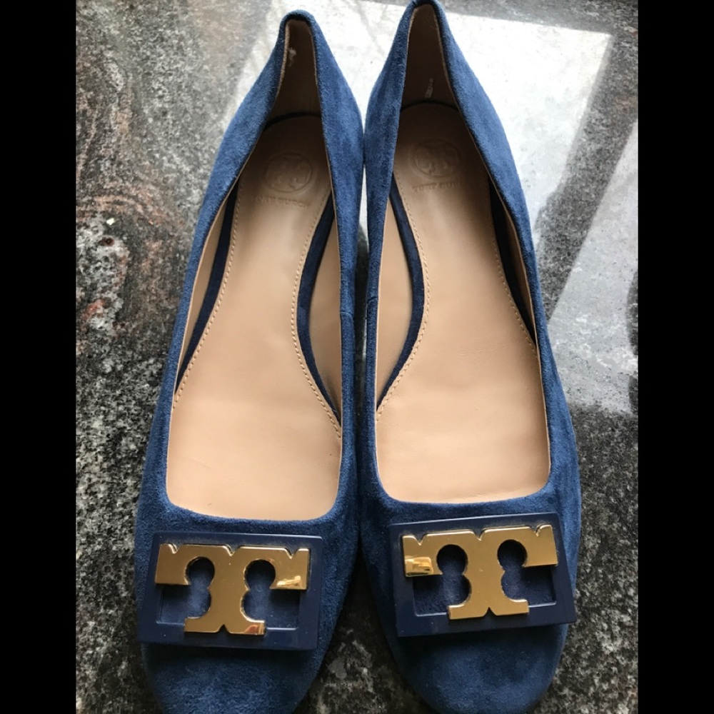 Tory Burch Suede , 1” Heeled Shoes